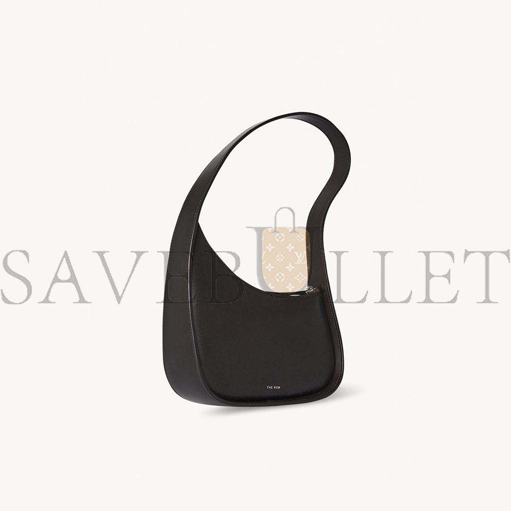 THE ROW HALF MOON BAG IN LEATHER DARK BROWN W1249L60DBP (20*34*6cm)